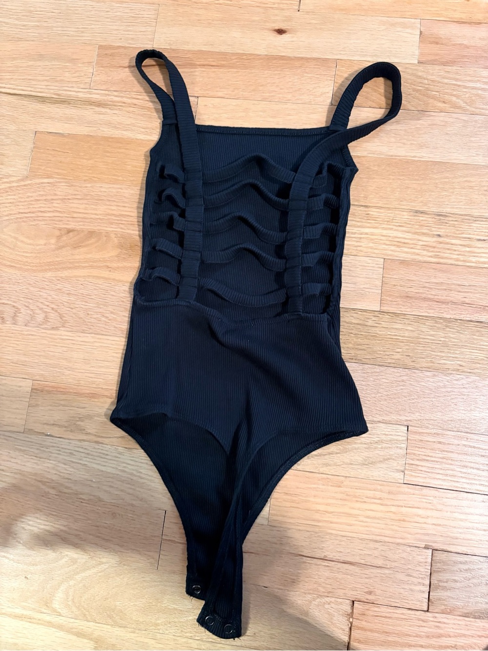 Express Black Strappy Bodysuit